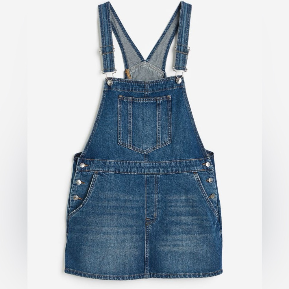 H&M denim overall dress